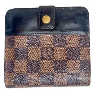Louis Vuitton Damier ebone wallet coin cc bills